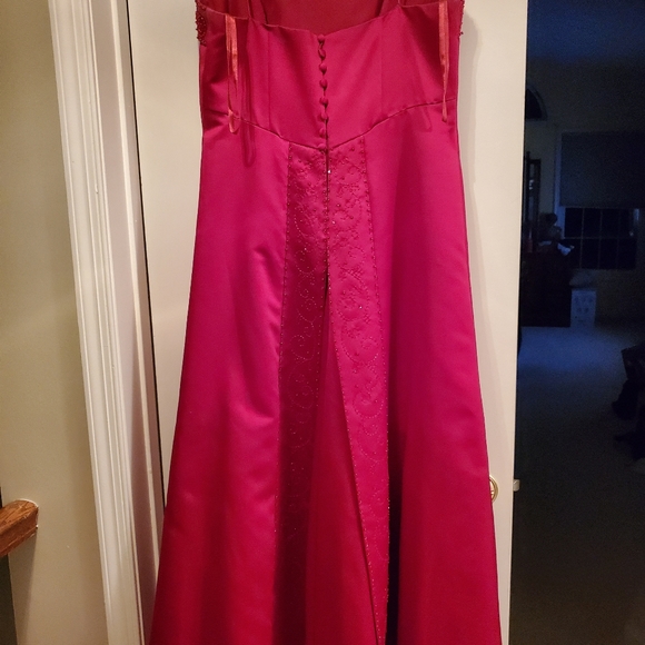 Burgundy Formal Dress - Picture 2 of 3